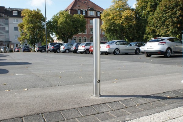 Sperrpfosten Edelstahl Ø102 Dreikant herausnehmbar